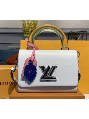 Louis Vuitton Replica M50282 LV Replica TWIST MM Bags White Epi Leather