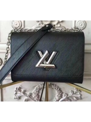 Louis Vuitton Replica M50282 Twist MM Epi Bags Black