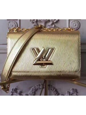 Louis Vuitton Replica M50282 Twist MM Epi Bags Gold