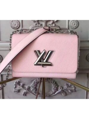 Louis Vuitton Replica M50282 Twist MM Epi Bags Pink