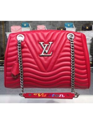 Louis Vuitton Replica M51497 LV Replica New Wave Chain Tote Bags Red