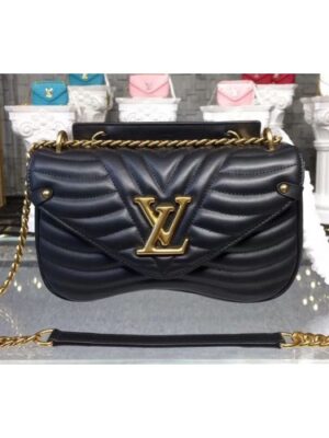 Louis Vuitton Replica M51498 LV Replica New Wave Chain Bags MM Black