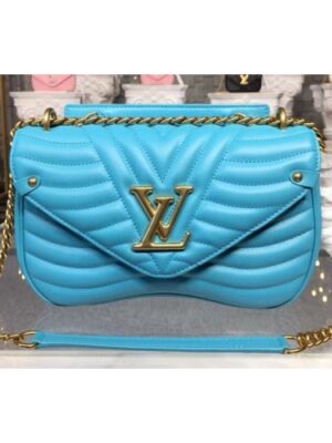 Louis Vuitton Replica M51946 LV Replica New Wave Chain Bags MM Blue