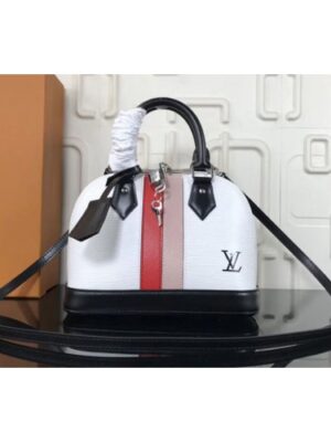 Louis Vuitton Replica M51963 LV Replica Alma BB Bags Epi Leather White