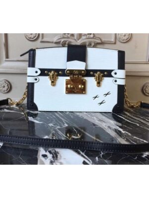 Louis Vuitton Replica M52151 Trunk Clutch Epi Leather Bags White