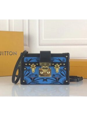 Louis Vuitton Replica M52329 LV Replica Petite Malle Epi Leather Blue