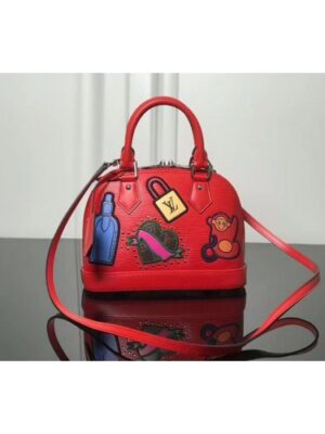 Louis Vuitton Replica M52481 LV Replica Alma BB Epi Leather Bags Red