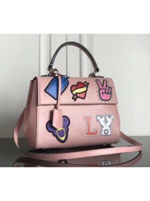 Louis Vuitton Replica M52484 LV Replica Cluny BB Epi Leather Bags Pink