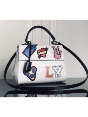 Louis Vuitton Replica M52484 LV Replica Cluny BB Epi Leather Bags White