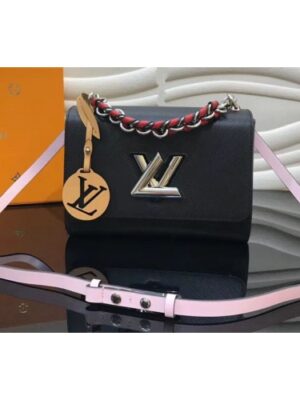 Louis Vuitton Replica M52503 LV Replica Twist MM Epi Leather Bags Black