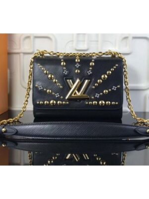 Louis Vuitton Replica M52510 LV Replica Twist MM Epi Leather Bags Black