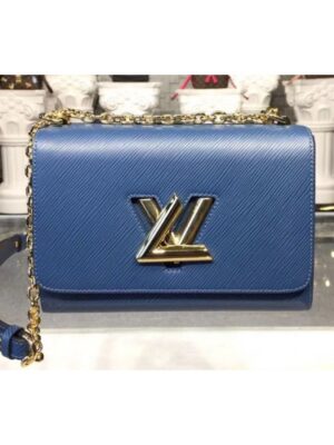 Louis Vuitton Replica M52870 Epi Leather Twist MM Bags Bleu Jean