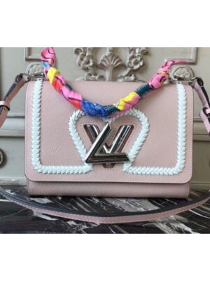 Louis Vuitton Replica M53126 Twist MM Epi Leather Bags Pink