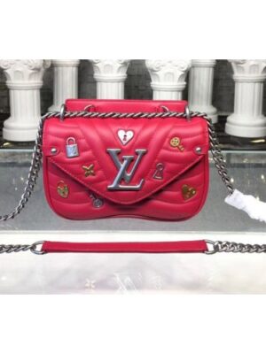 Louis Vuitton Replica M53213 New Wave Chain Bag PM New Wave Leather Red