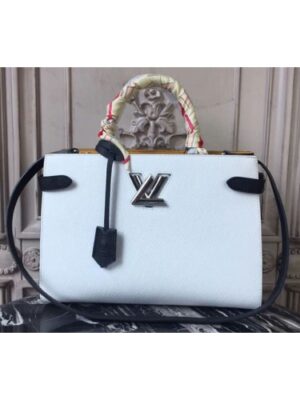 Louis Vuitton Replica M53396 Twist Tote Epi Leather Bags White