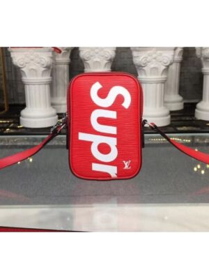 Louis Vuitton Replica M53434 LV Replica Supreme x Danube PPM Bags Epi Leather Red