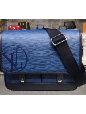 Louis Vuitton Replica M53494 LV Replica Epi Leather Messenger PM Bags Blue