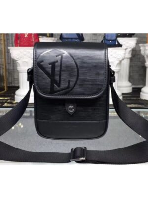 Louis Vuitton Replica M53497 LV Replica Epi Leather Messenger BB Bags Black