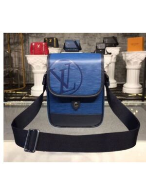 Louis Vuitton Replica M53497 LV Replica Epi Leather Messenger BB Bags Blue