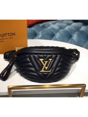 Louis Vuitton Replica M53750 LV Replica New Wave Bumbag Black Leather