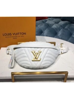 Louis Vuitton Replica M53750 LV Replica New Wave Bumbag White Leather