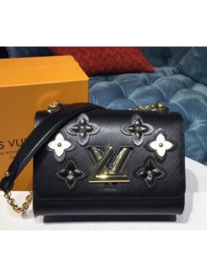 Louis Vuitton Replica M53762 LV Replica Twist MM Bags Epi Leather Black