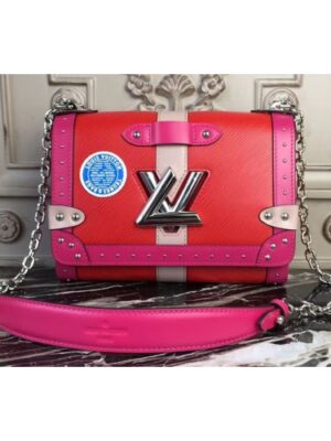 Louis Vuitton Replica M54281 Twist MM Epi Leather Bags Red