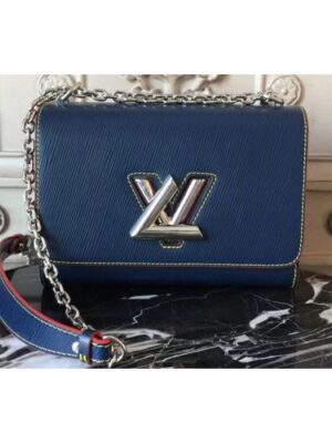 Louis Vuitton Replica M54899 Twist MM Epi Leather Bags Blue