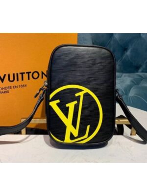 Louis Vuitton Replica M55120 LV Replica Danube BB Bags Black Epi Leather