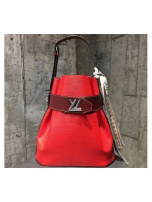 Louis Vuitton Replica M55188 Epi Leather Bucket Bag Red