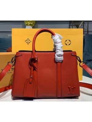 Louis Vuitton Replica M55613 LV Replica Twist Tote Bags Red Epi leather