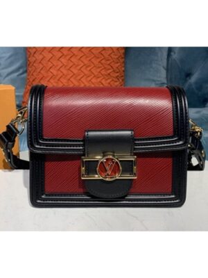 Louis Vuitton Replica M55964 LV Replica Mini Dauphine Handbags in Red Epi leather