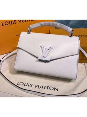 Louis Vuitton Replica M55978 LV Replica Pochette Grenelle handbag White Epi Leather