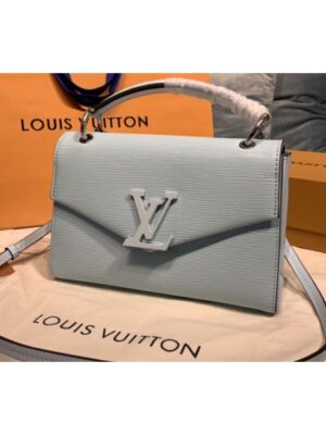 Louis Vuitton Replica M55981 LV Replica Pochette Grenelle handbag Blue Epi Leather