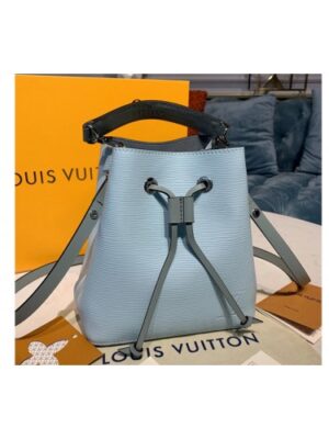 Louis Vuitton Replica M56212 LV Replica NeoNoe bucket bag in Blue Epi Leather