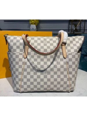 Louis Vuitton Replica M56689 LV Replica Totally MM Bags Damier Azur Canvas