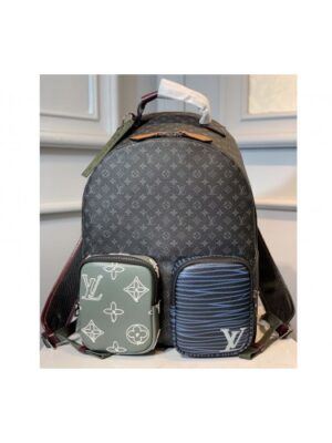 Louis Vuitton Replica M56853 LV Replica Backpack in Monogram Eclipse Canvas