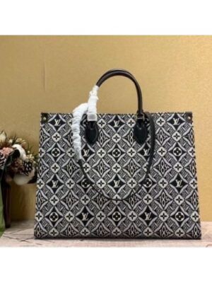 Louis Vuitton Replica M57207 LV Replica Since 1854 Onthego GM tote bag in Gray Jacquard Since 1854 textile