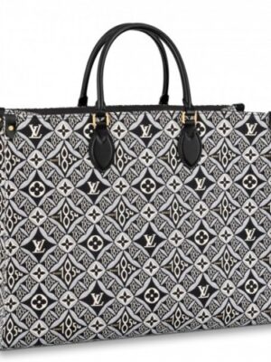 Louis Vuitton Replica M57207 LV Replica Since 1854 Onthego GM tote bag in Gray Jacquard Since 1854 textile