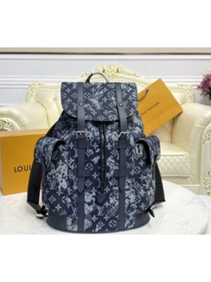 Louis Vuitton Replica M57280 LV Replica Christopher Backpack in Monogram Tapestry coated canvas