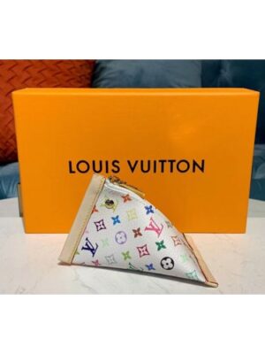 Louis Vuitton Replica M58029 LV Replica Berlingo Coin Purse White Monogram Multicolor