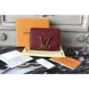 Louis Vuitton Replica M58196 Taurillon Leather Capucines Wallet Burgundy