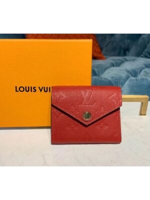 Louis Vuitton Replica M58879 LV Replica Zoe Wallet Red Monogram Empreinte Leather