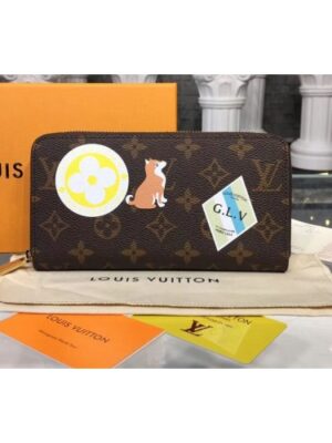 Louis Vuitton Replica M60017 LV Replica Zippy Wallet MY LV Replica World Tour Monogram Canvas Wallet