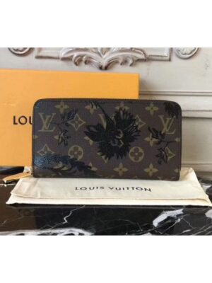 Louis Vuitton Replica M60017 Monogram Canvas Zippy Wallet with Print