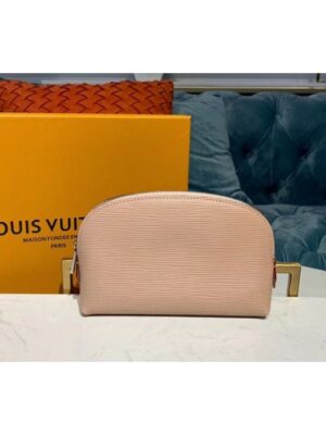 Louis Vuitton Replica M60024 LV Replica Cosmetic Pouch PM Bags Pink Epi Leather