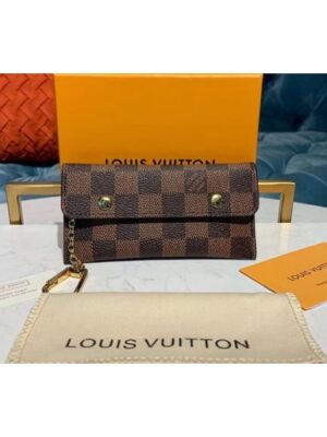 Louis Vuitton Replica M60029 LV Replica Multicles Rabat Wallet Damier Ebene Canvas