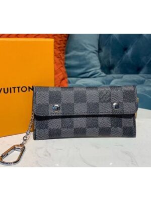 Louis Vuitton Replica M60029 LV Replica Multicles Rabat Wallet Damier Graphite Canvas