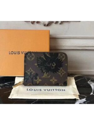 Louis Vuitton Replica M60067 Monogram Canvas Zippy Coin Purse With Print