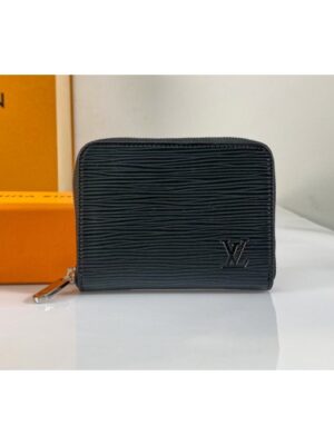 Louis Vuitton Replica M60152 LV Replica Zippy coin purse in Black Epi Leather